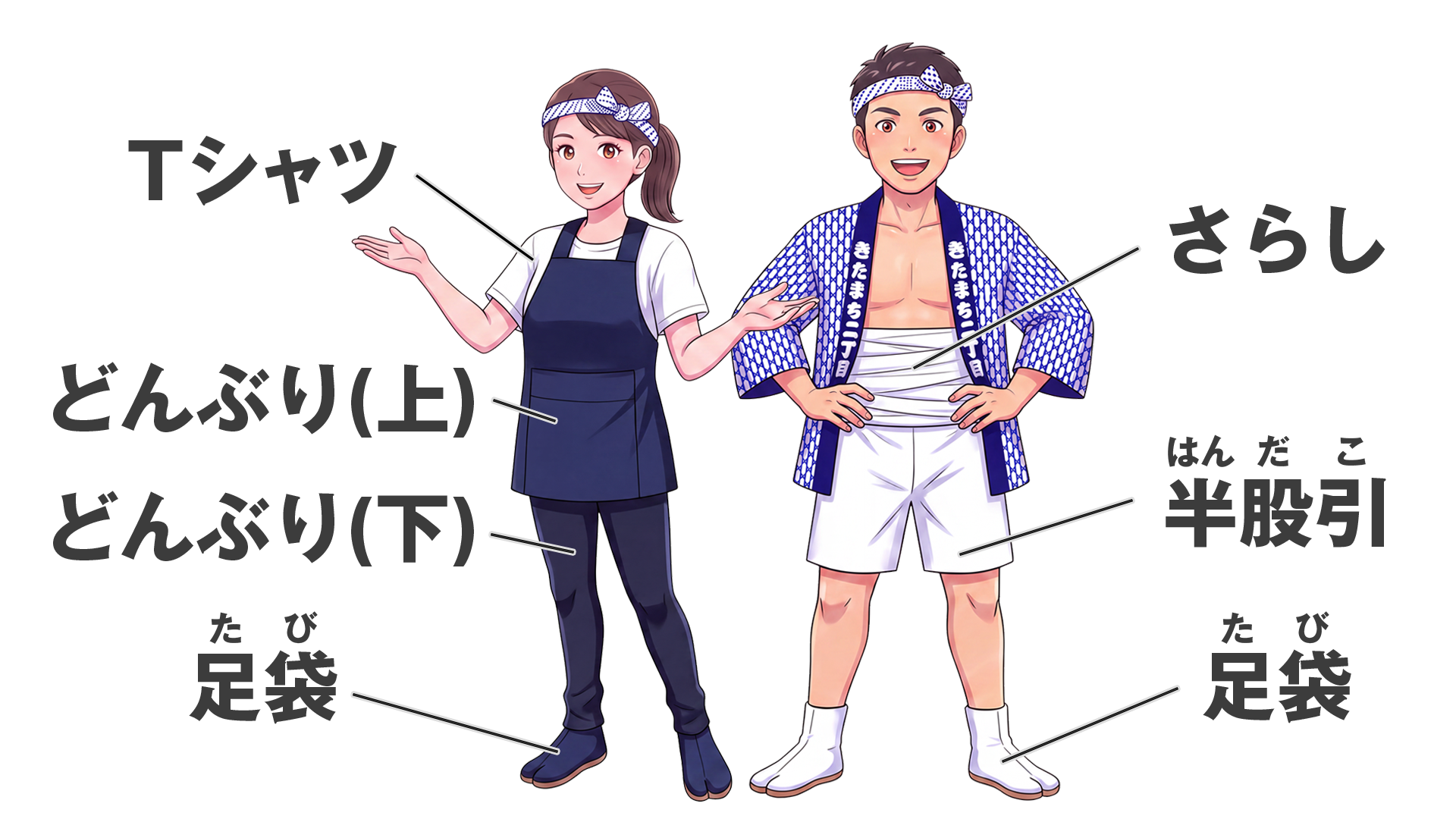 半纏以外もお貸しします。在庫限りで返却不要です。